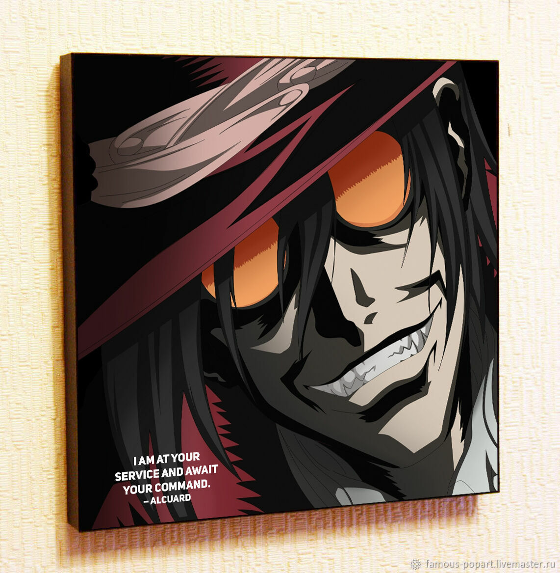 Picture Poster of Alucard Anime Hellsing in Pop Art style в  интернет-магазине на Ярмарке Мастеров | Fine art photographs, Moscow -  доставка по России. Товар продан.