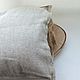 Linen pillow with flax fiber filler 'Linen dreams', Pillow, Vologda,  Фото №1