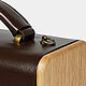 Brown ladies ' STEP handbag with wood in vintage style. Classic Bag. breatley. My Livemaster. Фото №4