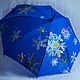 'And it's snowing!' painted umbrella cane, Umbrellas, St. Petersburg,  Фото №1