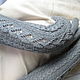 Order Gloves fishnet long gray fall winter warm. Irina-snudy,hoods,gloves (gorodmasterov). Livemaster. . Gloves Фото №3