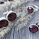 Earrings silver plated Cage red. Earrings. Linda (LKdesign). My Livemaster. Фото №5