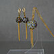 Jewelry sets: Pendant and earrings 'Champagne'. Jewelry Sets. Avinskaya-glass. My Livemaster. Фото №6