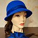 Felted hat ' Blue wave'. Hats1. Oksana Moleva. My Livemaster. Фото №4