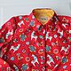 Shirt with a llama on a red. Blouses. Vizha. Online shopping on My Livemaster.  Фото №2
