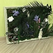 Дизайн и реклама handmade. Livemaster - original item Fotokartin of stabilized mosses, flowers and plants. Handmade.