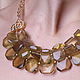 'Favorite flavor of Louis XIV' Necklace with lemon Topaz. France theatre, Necklace, Moscow,  Фото №1