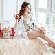 Комплект тройка+маска "Магнолия". Пижамы. DRESS ART Модный Дом Анны Ивановой. Интернет-магазин Ярмарка Мастеров.  Фото №2