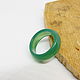 Green agate ring, chalcedony 19.25 R-R. Rings. Selberiya shop. My Livemaster. Фото №5