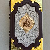 Сувениры и подарки handmade. Livemaster - original item Prayer book in Church Slavonic (gift leather pocket). Handmade.