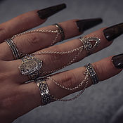 Украшения handmade. Livemaster - original item Silver rings for the whole finger. Handmade.