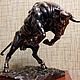 Bull bronze, Figurines, Moscow,  Фото №1