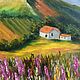 Order Painting 'Girl in the mountains', Tuscany, summer landscape in oil. Kind paintings by Irina Belozerova. Livemaster. . Pictures Фото №3