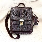 Сумки и аксессуары handmade. Livemaster - original item Men`s bag, made of embossed crocodile leather.. Handmade.