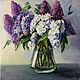 Oil painting 'lilac' 30h30, not panels!. Pictures. yarka-pal (yarka-pal). Online shopping on My Livemaster.  Фото №2