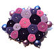 Brooch 'Lilu' purple-lilac-pink brooch, Brooches, Moscow,  Фото №1