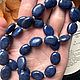 Бусы из бадахшанского(афганского) лазурита 2. Бусы. gemstone. Интернет-магазин Ярмарка Мастеров.  Фото №2