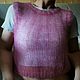 Безрукавка - паутинка, Silk Mohair. Жилеты. Gorgulya. Ярмарка Мастеров.  Фото №7
