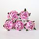 Paper flowers for scrapbooking ranunculus pink and white, 1pc, Scrapbooking Elements, Vladimir,  Фото №1