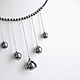 Order Necklace with hematite on chains. White Book. Livemaster. . Chain Фото №3