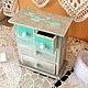 Chest of drawers Turquoise dawn. Mini Dressers. Dekupaj from Elen Kor. Online shopping on My Livemaster.  Фото №2