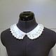 Collar detachable white Pearl one size. Collars. ERIO SHOP. Online shopping on My Livemaster.  Фото №2