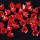 Beads Flowers 10mm Red Rainbow 1 piece Acrylic. Beads1. agraf. My Livemaster. Фото №4