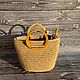 Сумка из джута с деревянными ручками. Сумка-тоут. Tatyana_And_Bags. Ярмарка Мастеров.  Фото №5