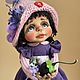  Гномка с ягодкой. Интерьерная кукла. Toys-by-mari-. Интернет-магазин Ярмарка Мастеров.  Фото №2