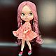 Кукла Блайз с длинными розовыми волосами кастом Blythe doll TBL ooak. Кукла Кастом. Александра А. (niceblythe). Ярмарка Мастеров.  Фото №4