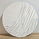 Round illuminated painting. White panel made of fabric, Panels, Astrakhan,  Фото №1