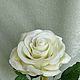 Роза белая из холодного фарфора. Цветы. Цветочный образ. Ярмарка Мастеров.  Фото №6