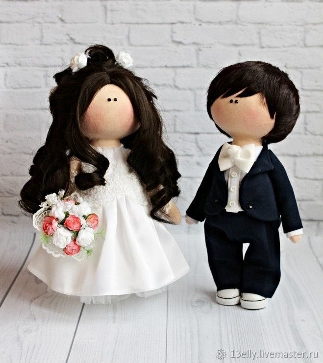 Кукла жених. Свадебные куклы жених и невеста. Интерьерные куклы на свадьбу. Текстильная кукла жених и невеста.
