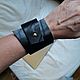 Кожаный браслет женский "Simply Black". Браслет жесткий. Lucky Bracelets | Кожаные браслеты. Ярмарка Мастеров.  Фото №5