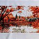  ОТРАЖЕНИЕ ОСЕНИ. Картины. Марина. Ярмарка Мастеров.  Фото №4