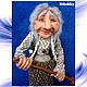 Кукла копилка Баба Яга с метлой, Интерьерная кукла, Таганрог,  Фото №1
