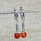 Сердолик натуральный серьги и подвеска на цепочке. Комплекты украшений. Татьяна Некрасова (planetasilver). Ярмарка Мастеров.  Фото №7