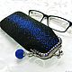 Eyeglass case beaded with clasp 'Starry sky'. Eyeglass case. SilkArt Tatyana. My Livemaster. Фото №5
