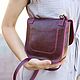 Сумка кожаная женская бордовая. Классическая сумка. Migoto_bags. Интернет-магазин Ярмарка Мастеров.  Фото №2