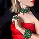 Заказать Кольцо и браслет из коллекции ,,Жемчужные реки,, bright green. GayaneArtdesigner. Ярмарка Мастеров. . Комплекты украшений Фото №3