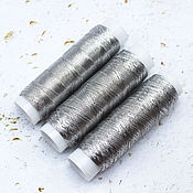 Материалы для творчества handmade. Livemaster - original item Threads Silver metallized 100 m. Handmade.