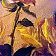 №18. Жёлтые розы в стеклянной вазе. Картины. Мир живописи. Оксана Локк.. Интернет-магазин Ярмарка Мастеров.  Фото №2