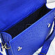Order Men's bag made of genuine ostrich leather, blue color!. SHOES&BAGS. Livemaster. . Men\'s bag Фото №3