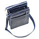 Leather bag 'Mitchell' (blue antique). Tablet bag. Russian leather Guild. Online shopping on My Livemaster.  Фото №2