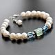 Order Pearl bracelet: White Pearl/Swarovski Crystal. Katya Design Jewelry. Livemaster. . Bead bracelet Фото №3