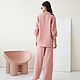 Order Summer pink muslin suit, light cotton shirt, trousers. mozaika-rus. Livemaster. . Suits Фото №3