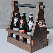 Для дома и интерьера handmade. Livemaster - original item Beer carrier from the barn board 