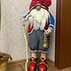 Заказать Большой интерьерный гном. Selin's Studio Кожевенная мастерская. Ярмарка Мастеров. . Игрушки Фото №3
