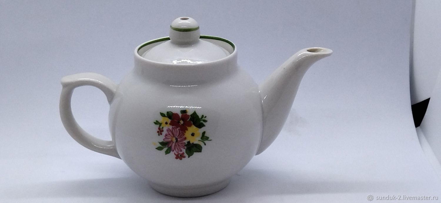 Винтаж: ЧАЙНИК МАЛЕНЬКИЙ 250 мл ФАРФОР, ДУЛЕВО купить в интернет ...