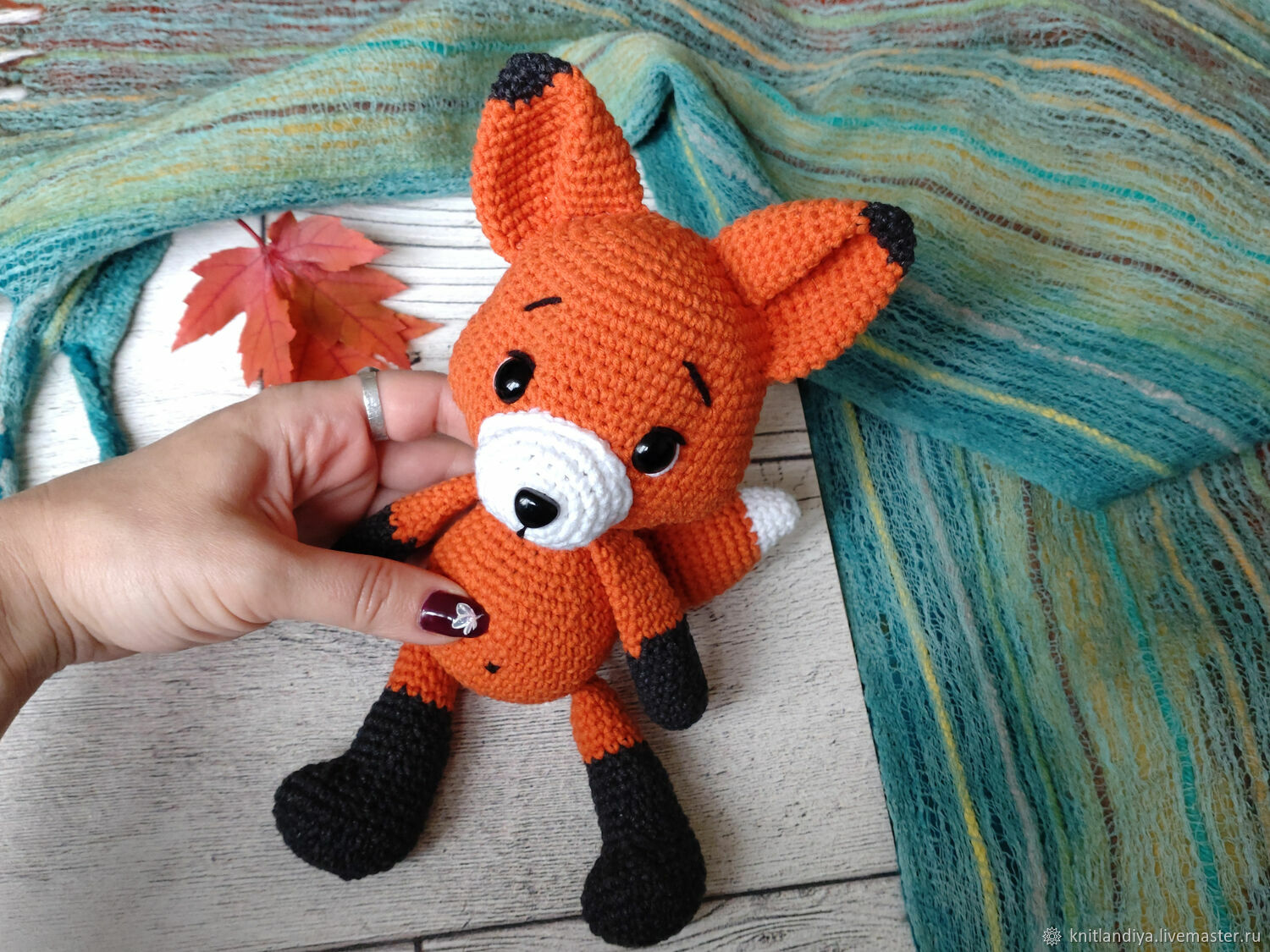 Little fox Ginger Soft toy fox Little fox Red Fox, Stuffed Toys, Moscow,  Фото №1